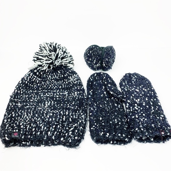 Cuddl Duds 3-Piece Winter Set — Hat, Mittens & Plush Ear Warmer | Holiday Gift - Picture 11 of 16